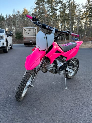 Customer photo review of Custom Seat Cover: 02-'24 KLX110 ALL