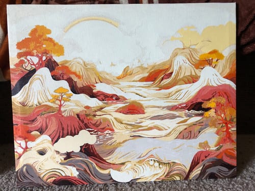 Customer photo review of Abstract Mountain Harmony