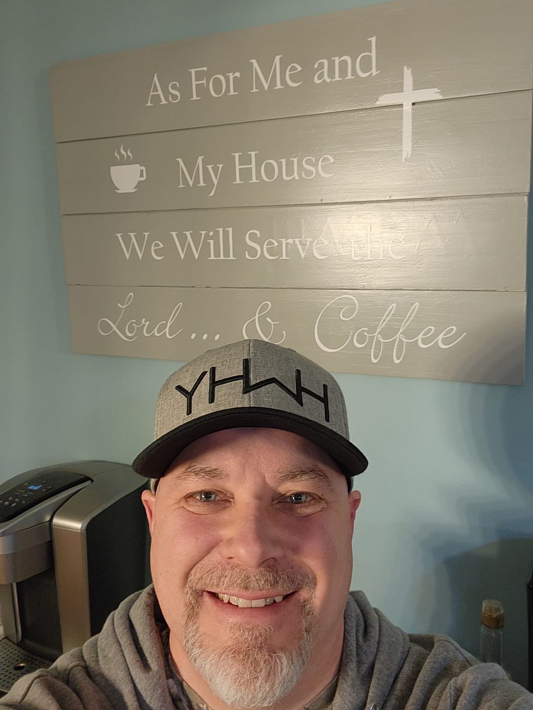 Customer photo review of YHWH - Heather Gray SB (Product of Grace Series)