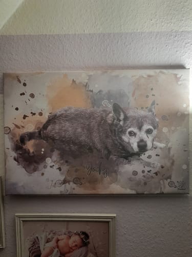Customer photo review of Aquarell Pawtrait