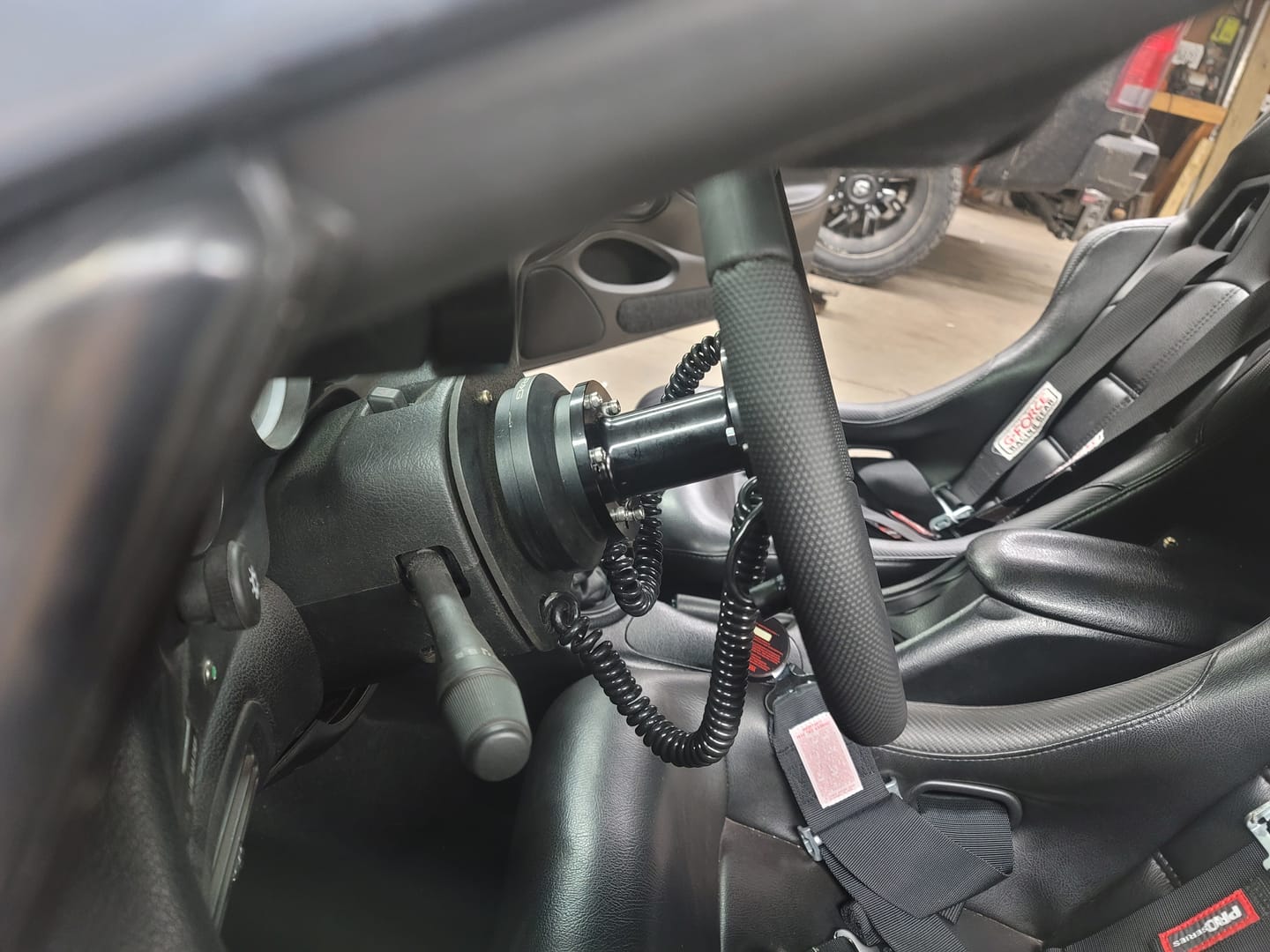 Customer photo review of Steering Column Extension 3.5" for 5 or 6 Bolt Steering Wheels and Quick Disconnect 15-00019
