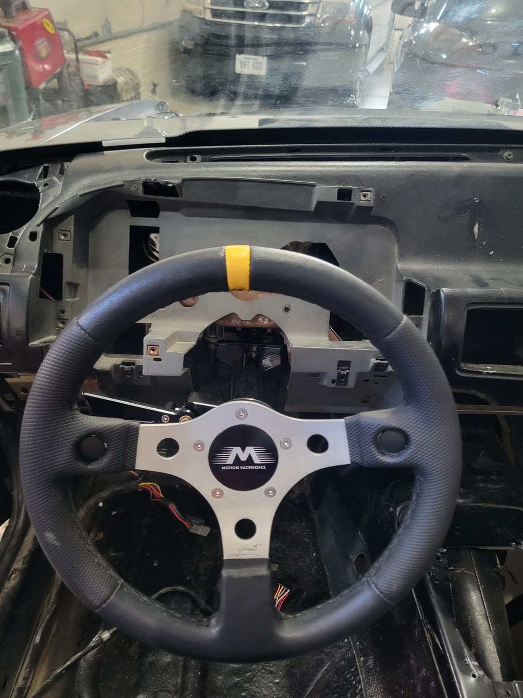 Customer photo review of Motion Raceworks 79-93 Ford Fox Body Mustang Chromoly Lightweight Steering Column 15-100