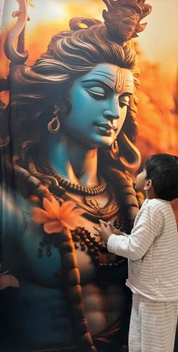 Customer photo review of Lord Aghora Mahadev Door Covers
