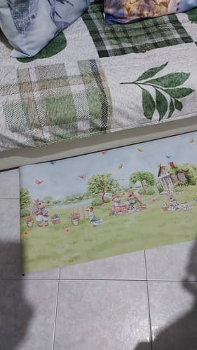 Customer photo review of Tappeto Cucina Pasqua Antiscivolo Passatoia Pasqua Cucina lavabile PicNic