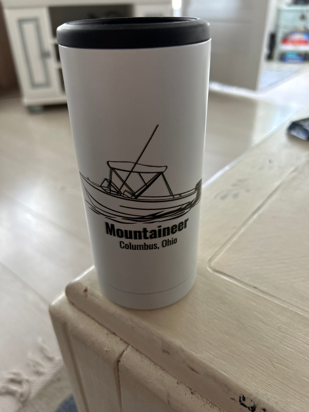 Customer photo review of Custom Metal Can Koozie