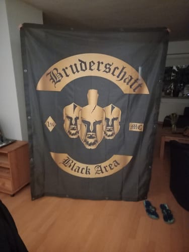 Customer photo review of Fahne inkl. Druck