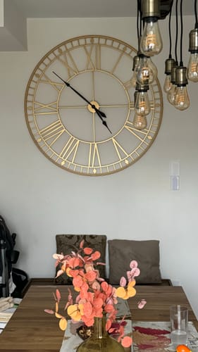 Customer photo review of 48" Gold Roman Numeral Wall Clock