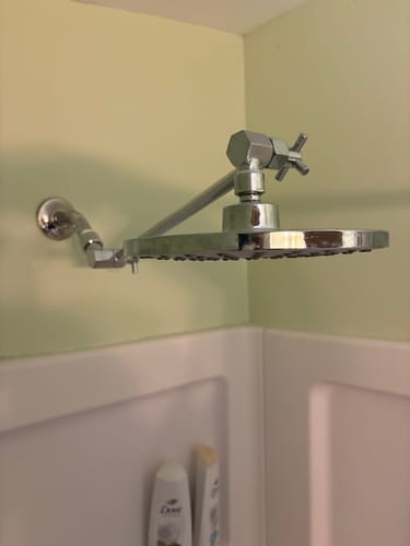 Customer photo review of Adjustable Shower Arm