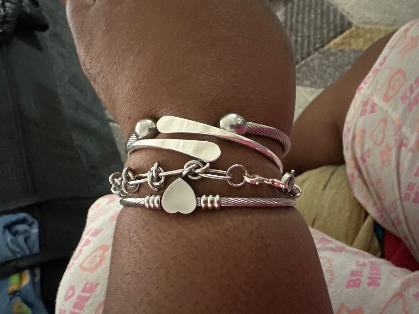Customer photo review of Carissa Bracelet Stack