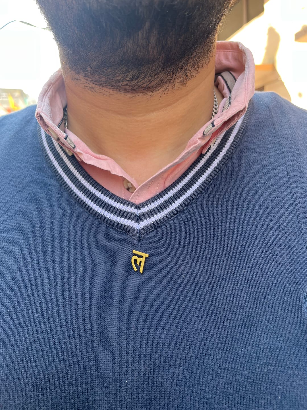 Customer photo review of Lapel Pins Hindi - अ क ख...
