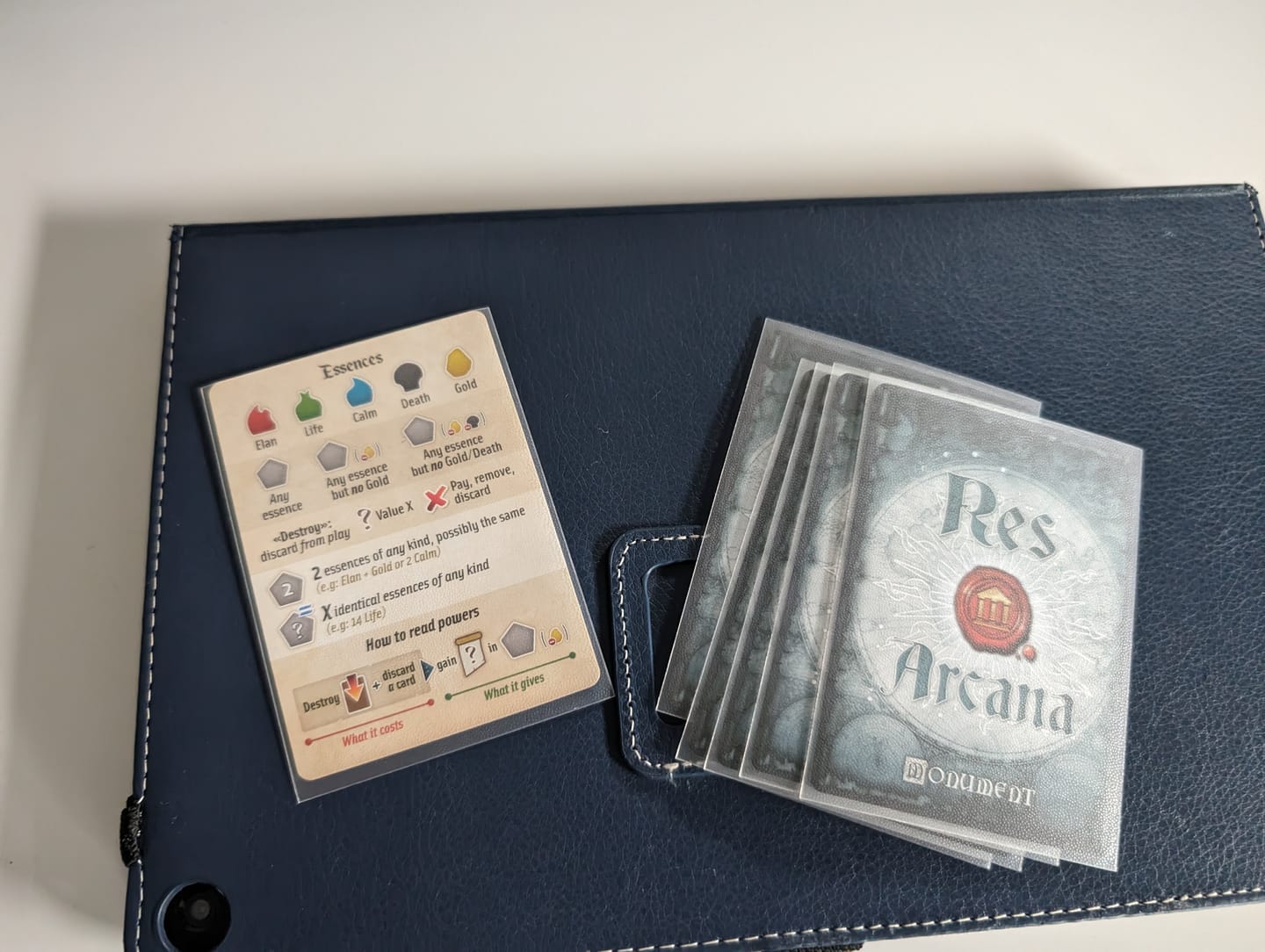 Customer photo review of Res Arcana Card Sleeve Kit