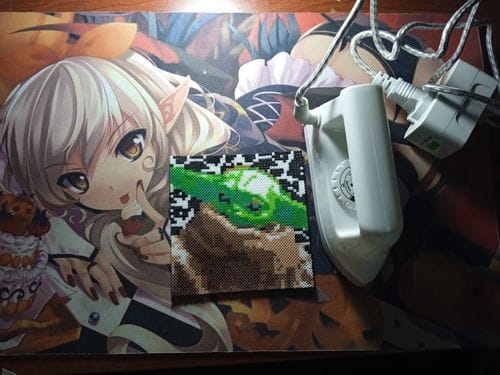 Customer photo review of Mini Plancha Artkal + Adaptador