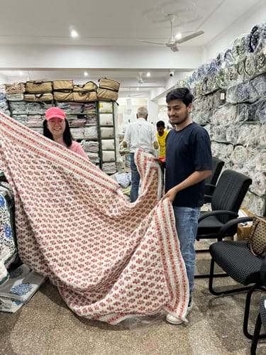 Customer photo review of Organic Mulmul Cotton Quilt