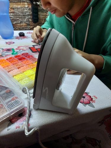 Customer photo review of Mini Plancha Artkal + Adaptador