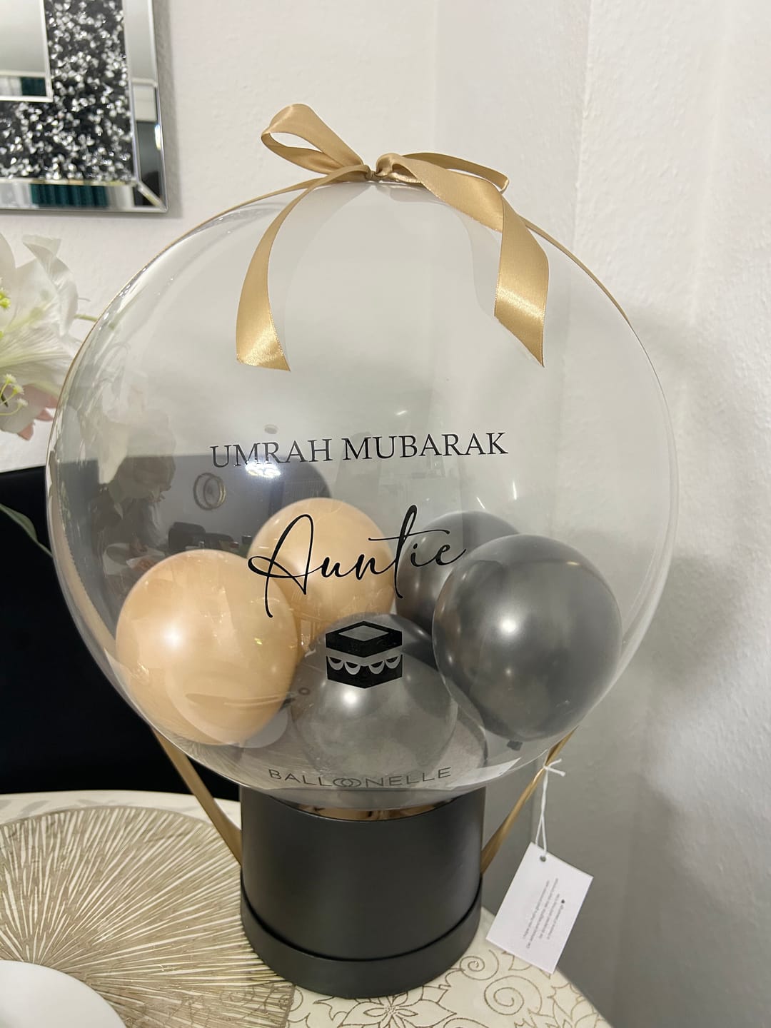 Customer photo review of Umrah Mubarak Designer Ballon mit Geschenkbox