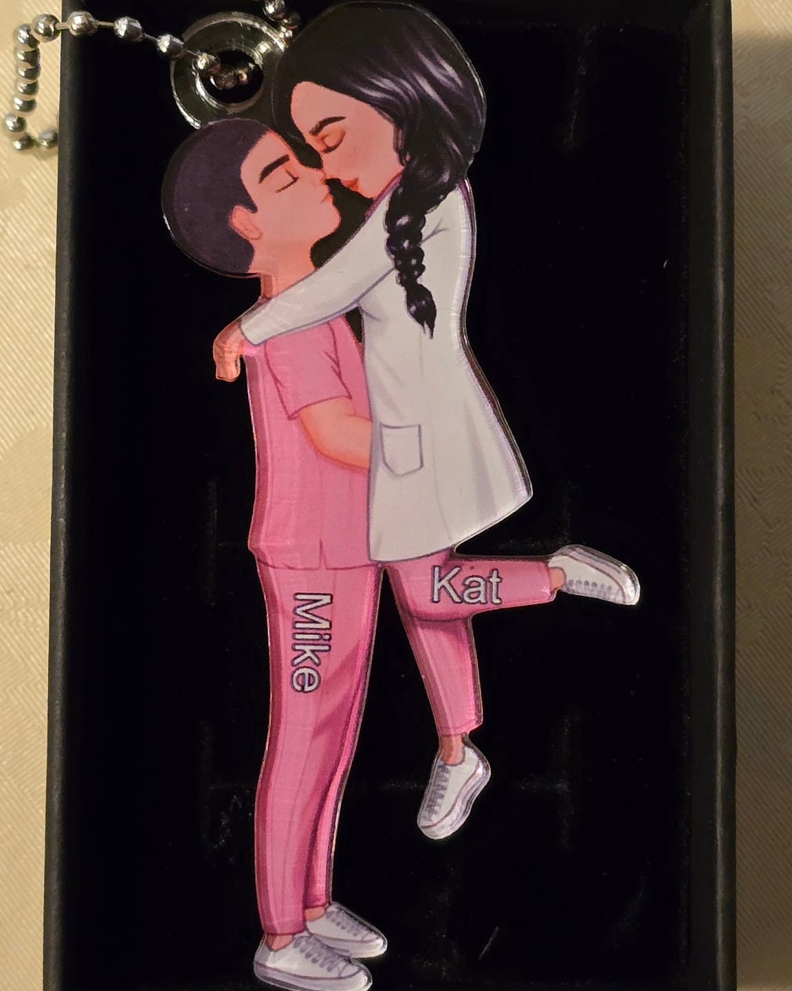 Customer photo review of Personalized Ornament, Couple Portrait, Firefighter, Nurse, Police Officer, Teacher, Gifts by Occupation