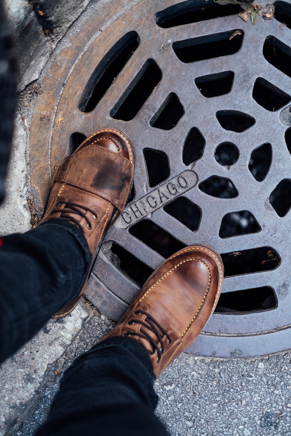 Customer photo review of boots moc-toe tobacco brown