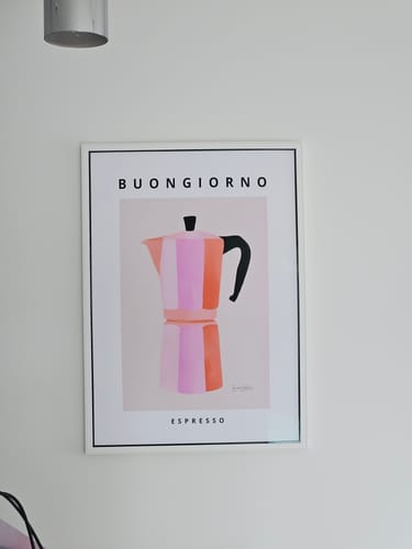 Customer photo review of Buongiorno Espresso by Baroo Bloom | Art Print