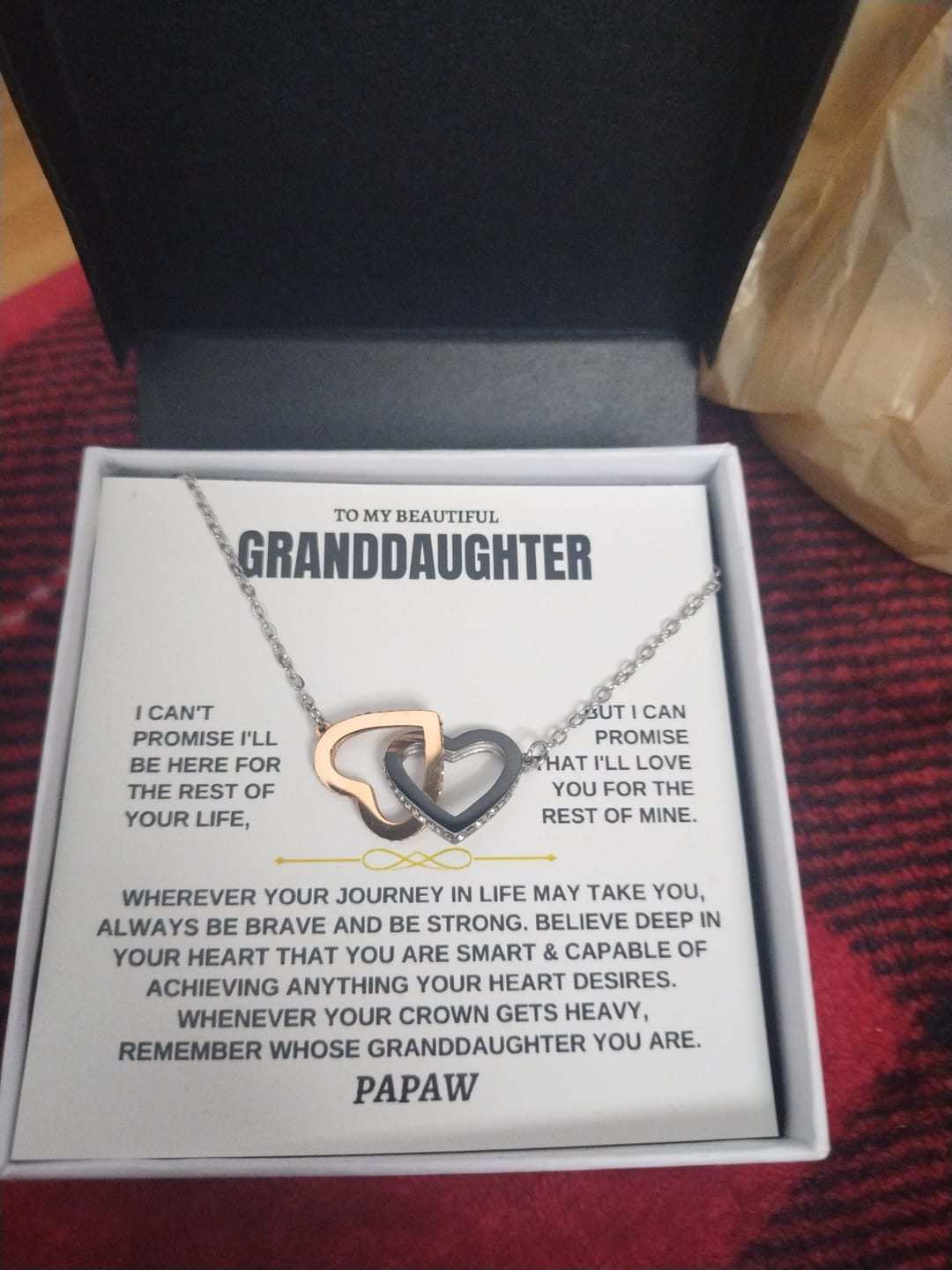 Customer photo review of To My Granddaughter - Personalized Beautiful Gift Set - SS117