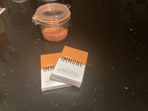 Customer photo review of IMMUNE  :  Lactoferrin + Zinc + Vitamin C
