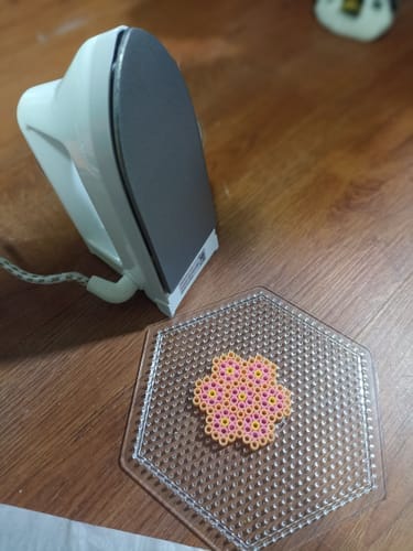 Customer photo review of Mini Plancha Artkal + Adaptador