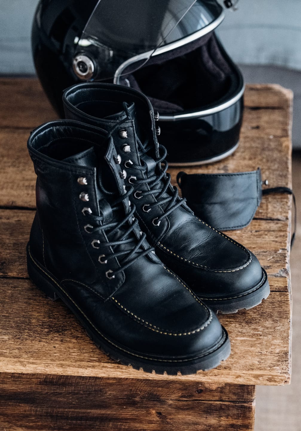 Customer photo review of boots moc-toe black