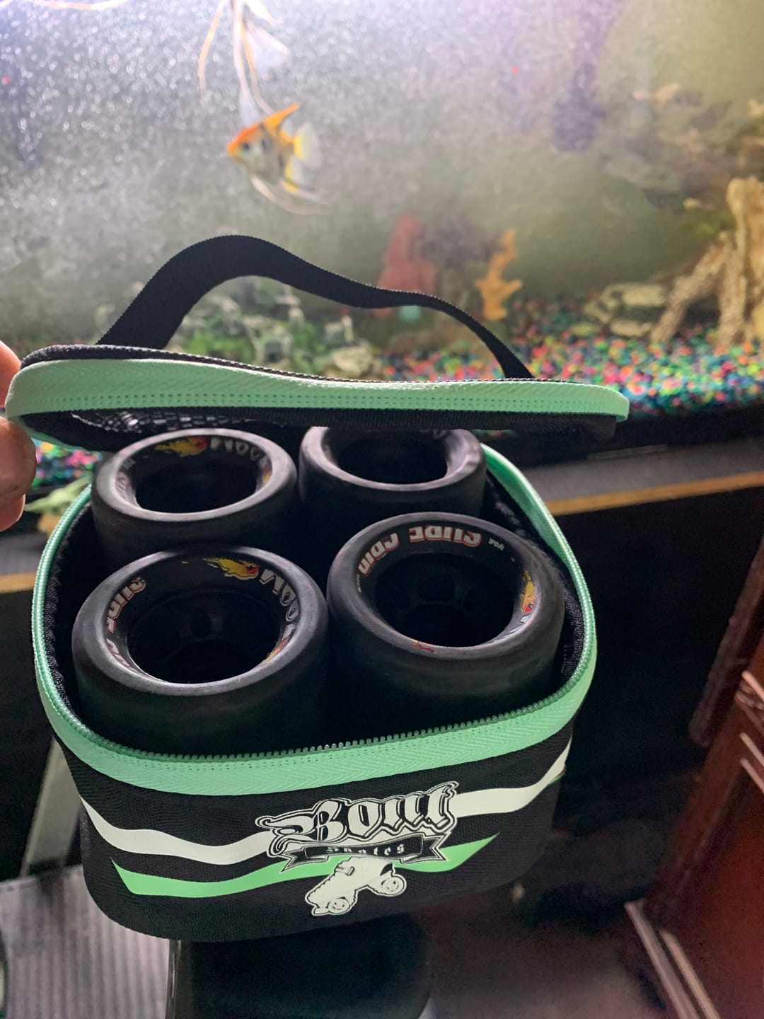 Customer photo review of Roller Skate Wheel Bag