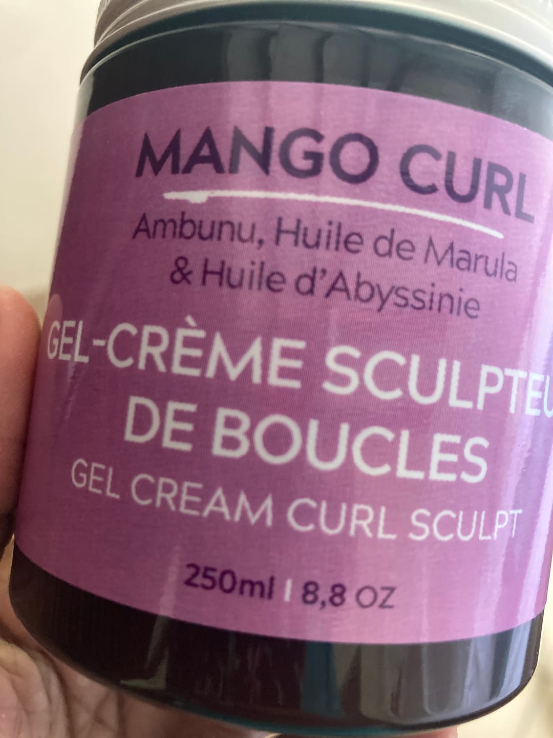 Customer photo review of Gel-Crème Sculpteur de Boucles MANGO CURL