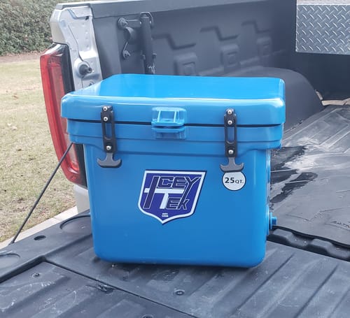 Customer photo review of ICEY-TEK 25 Quart Cooler