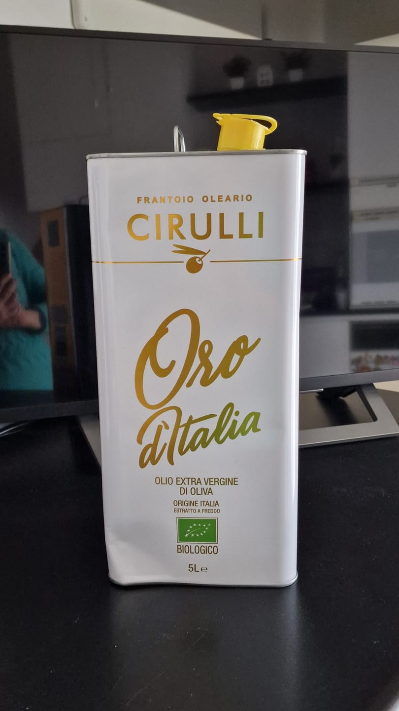 Customer photo review of 1 lattina di olio extravergine Biologico • 3 Litri