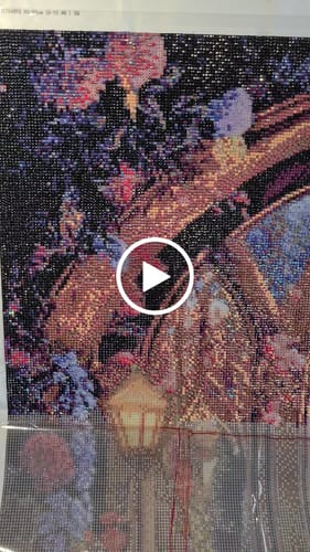 Customer video review of 5D Diamond Painting AB Steine Blumentraum