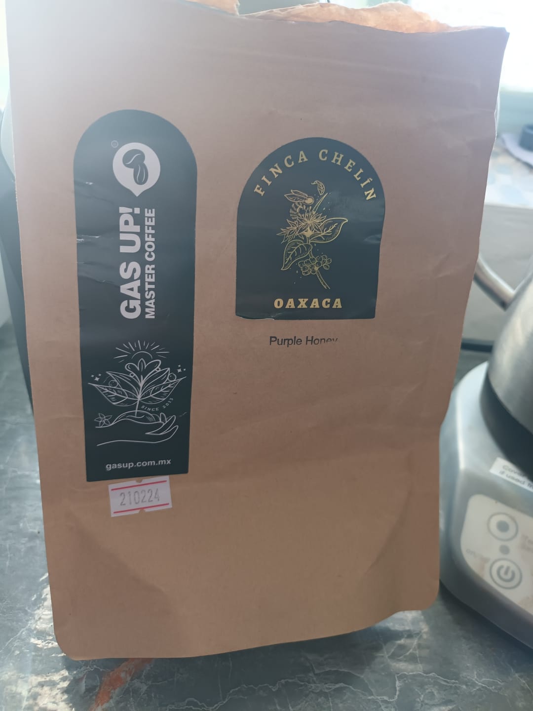 Customer photo review of Café de Oaxaca, Finca Chelín, Proceso Purple Honey