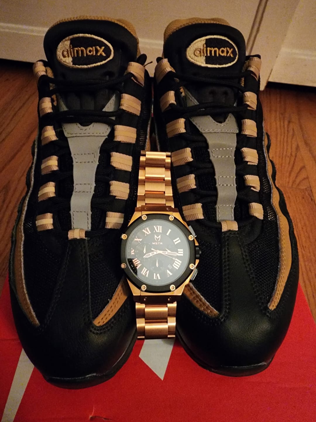 Customer photo review of AM139SS - AMBASSADOR ROSE GOLD / BLACK / SS BAND
