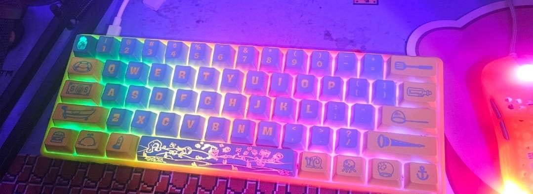 Customer photo review of Spongebob K1 Pro Wireless Mechanical Keyboard