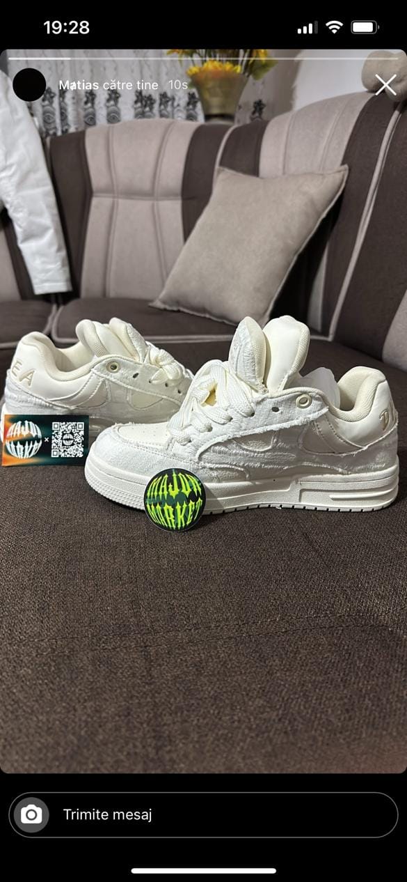 Customer photo review of Double Tongue Sneakers