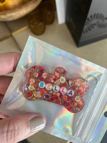 Customer photo review of Red Pet Tag