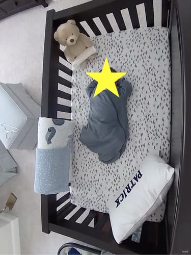 Customer photo review of Zip Sleep Sack With Sleeves 2.5 TOG - Constellation