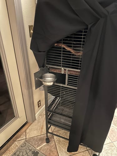 Customer photo review of Cage Cover Model 4630DT for Dome Top Bird cage