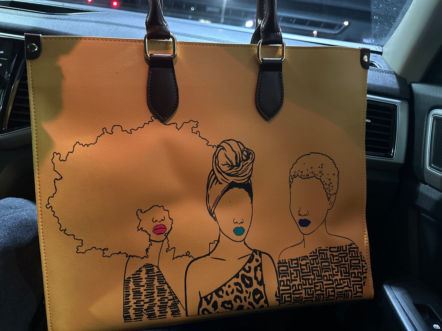 Customer photo review of Mahogany Tote Bag
