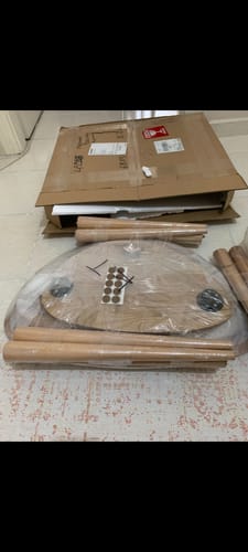 Customer photo review of Ercol Style Masif Kestane Üçlü Zigon Sehpa Takımı