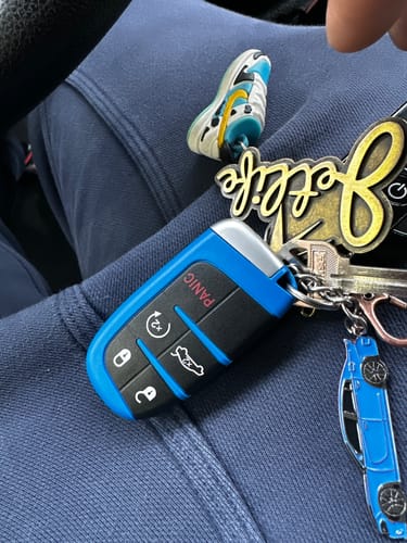 Customer photo review of 392 Abstract Key Fob Shell