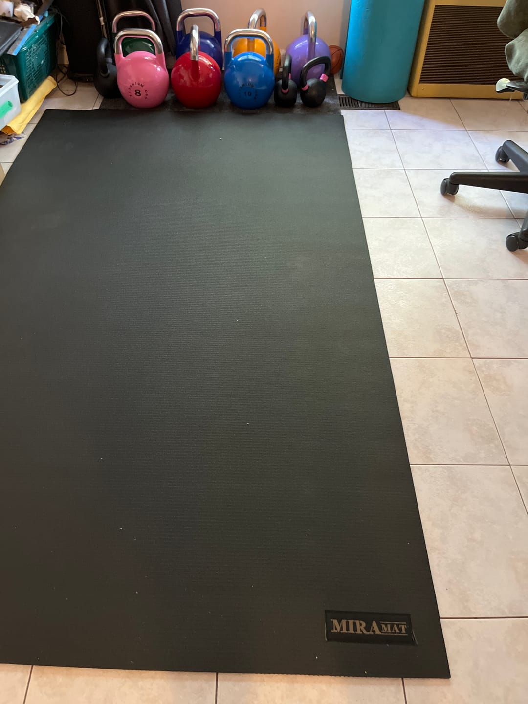 Customer photo review of Miramat® - 200cm x 120cm - Extra Large Exercise Mat - In Stock