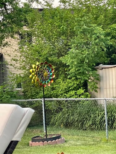 Customer photo review of Handgemachten magische Blumen Windmühle