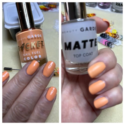 Customer photo review of Matte Top Coat