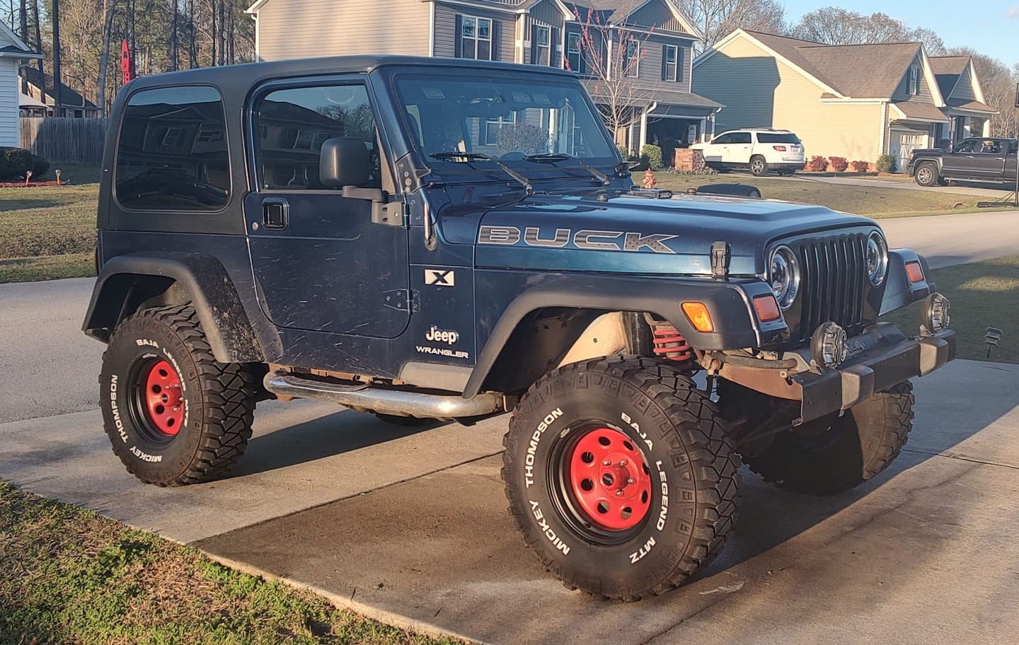 Customer photo review of Premium Black Flag Hood Lettering | Set of 2