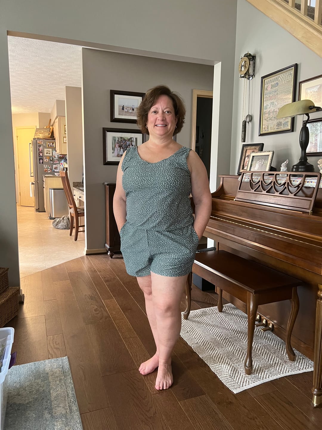 Customer photo review of sage swim romper