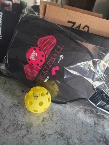 Customer photo review of NBA Pickleball 3-Ball Set