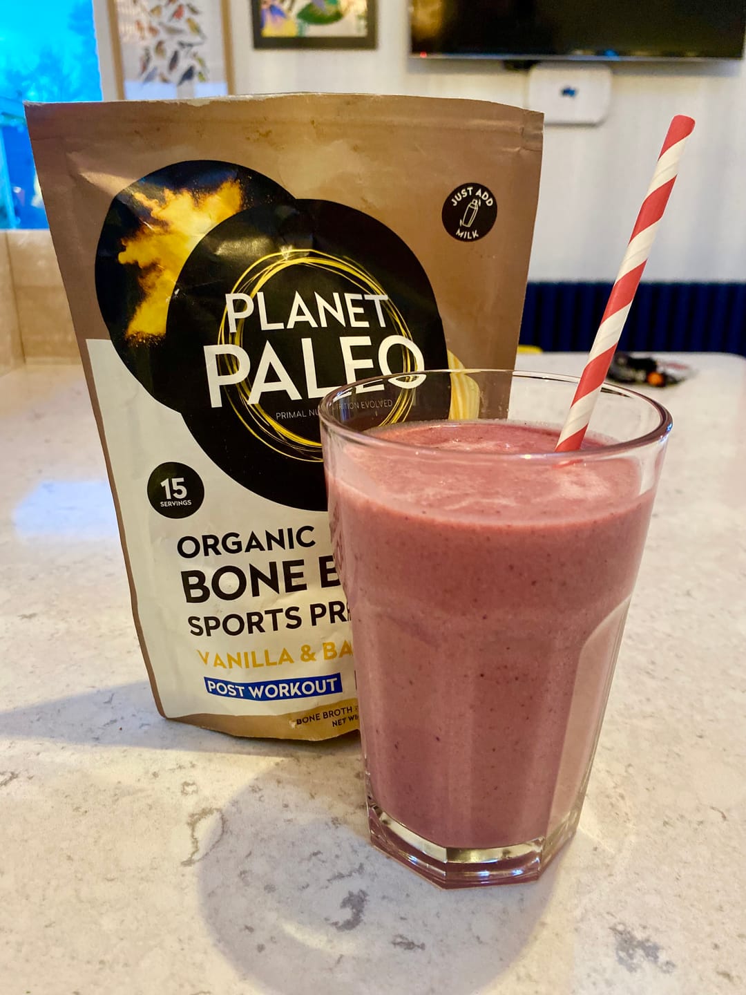 Customer photo review of Bone Broth Protein Powder - Vanilla & Banana