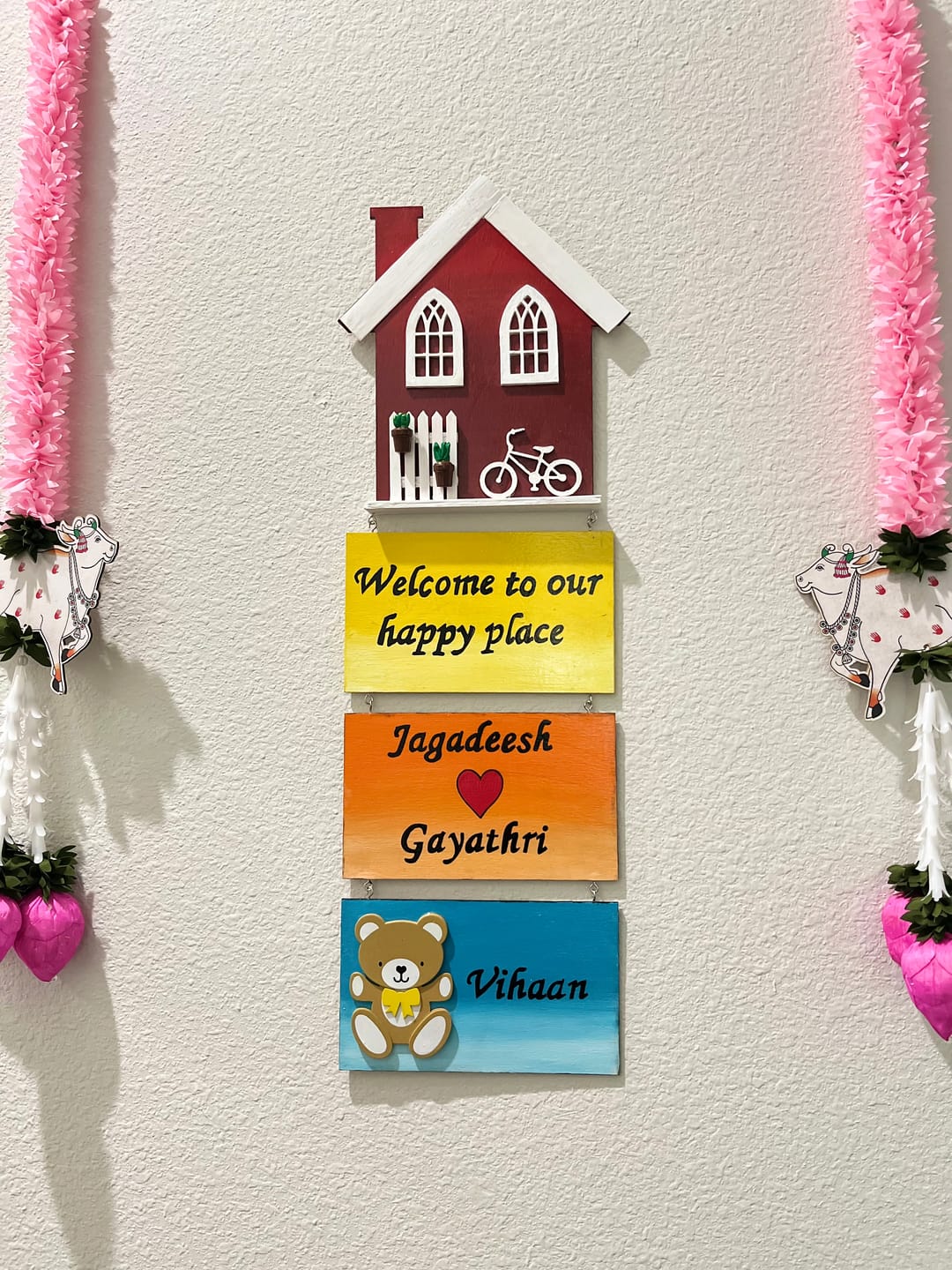 Customer photo review of Unfinished Wood House Shape - Craft - up to 24" DIY