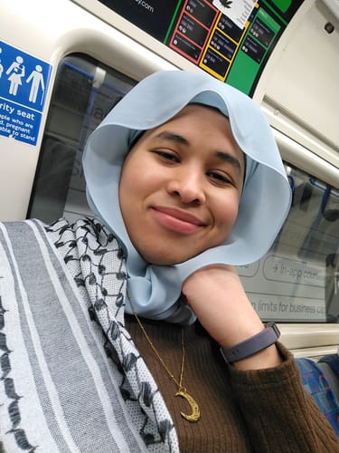 Customer photo review of Matching Chiffon Hijab Set - Skye